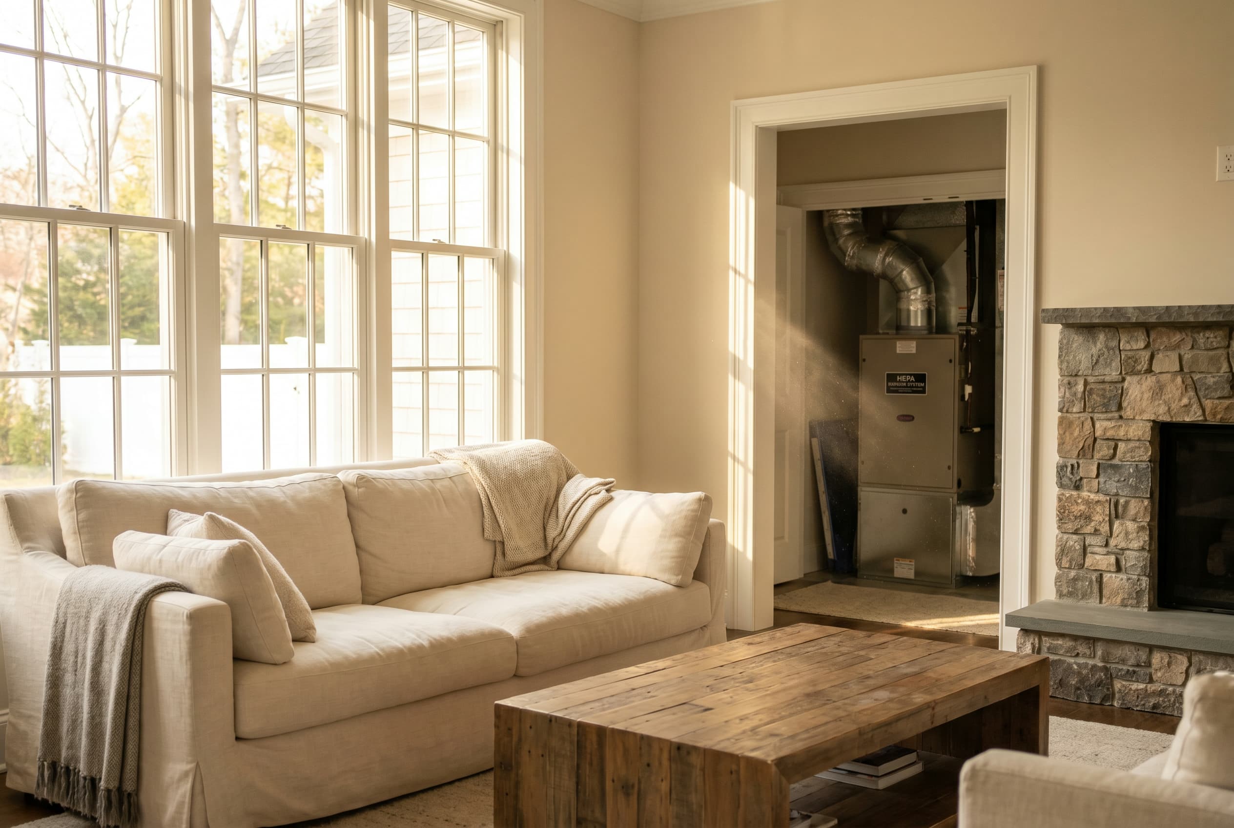Clean indoor air in a Long Island home Clean indoor air in a Long Island home